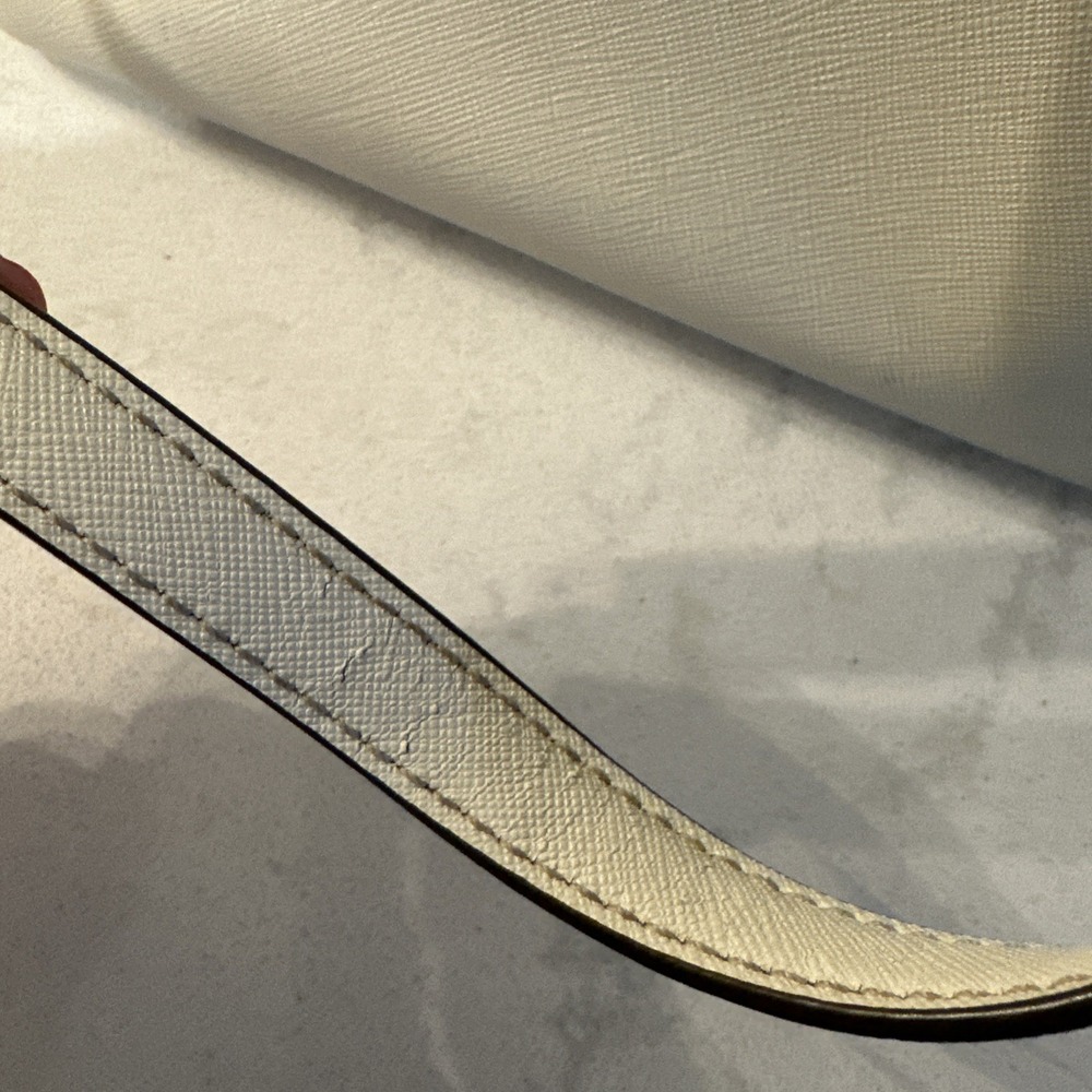 Tory Burch Tote Bag Shoulder Bag Robinson Medium Leather Ivory, Protective Bag. - Picture 9 of 16